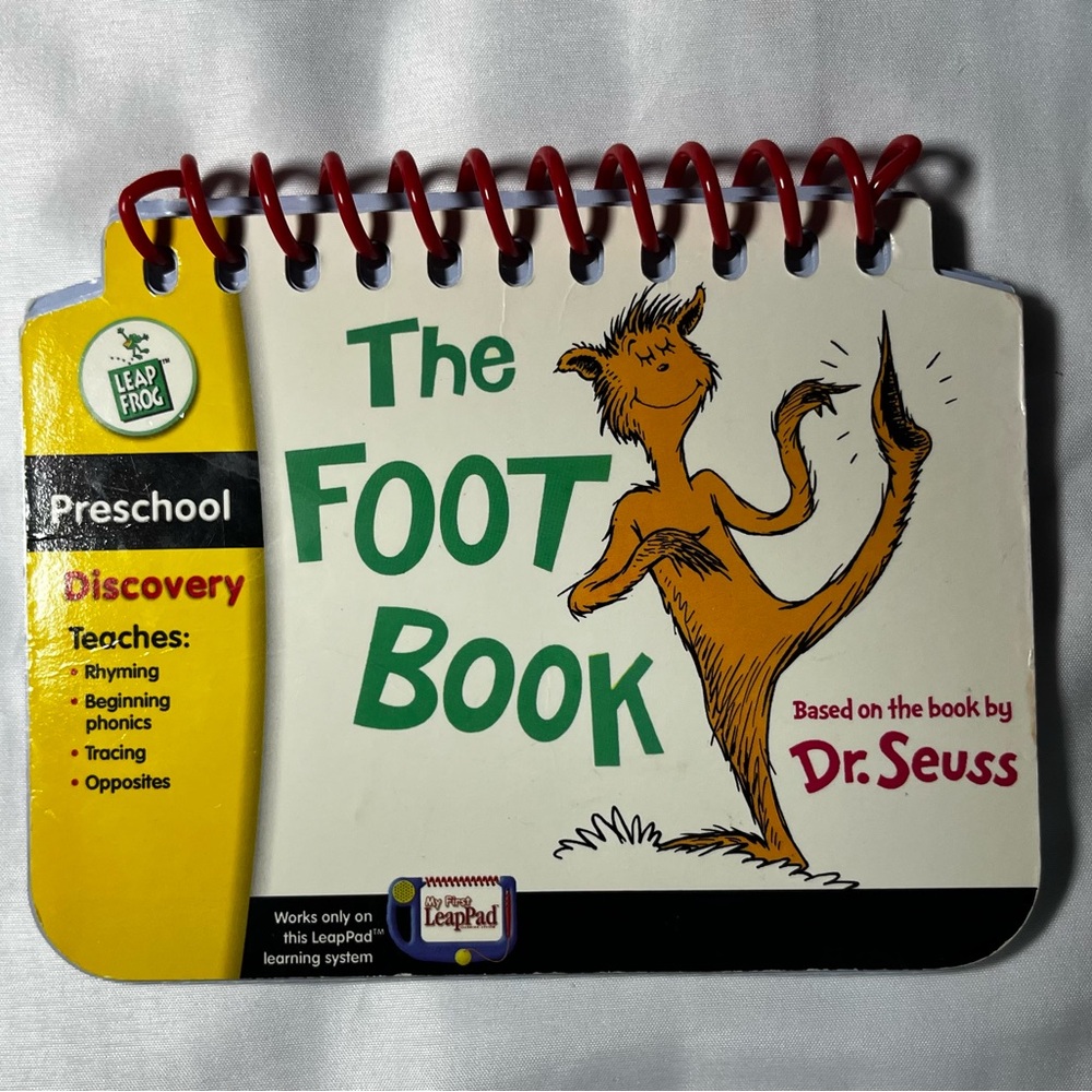 LeapFrog Tag The Foot Book by‎ Dr. Seuss Preschool Reading Book Only